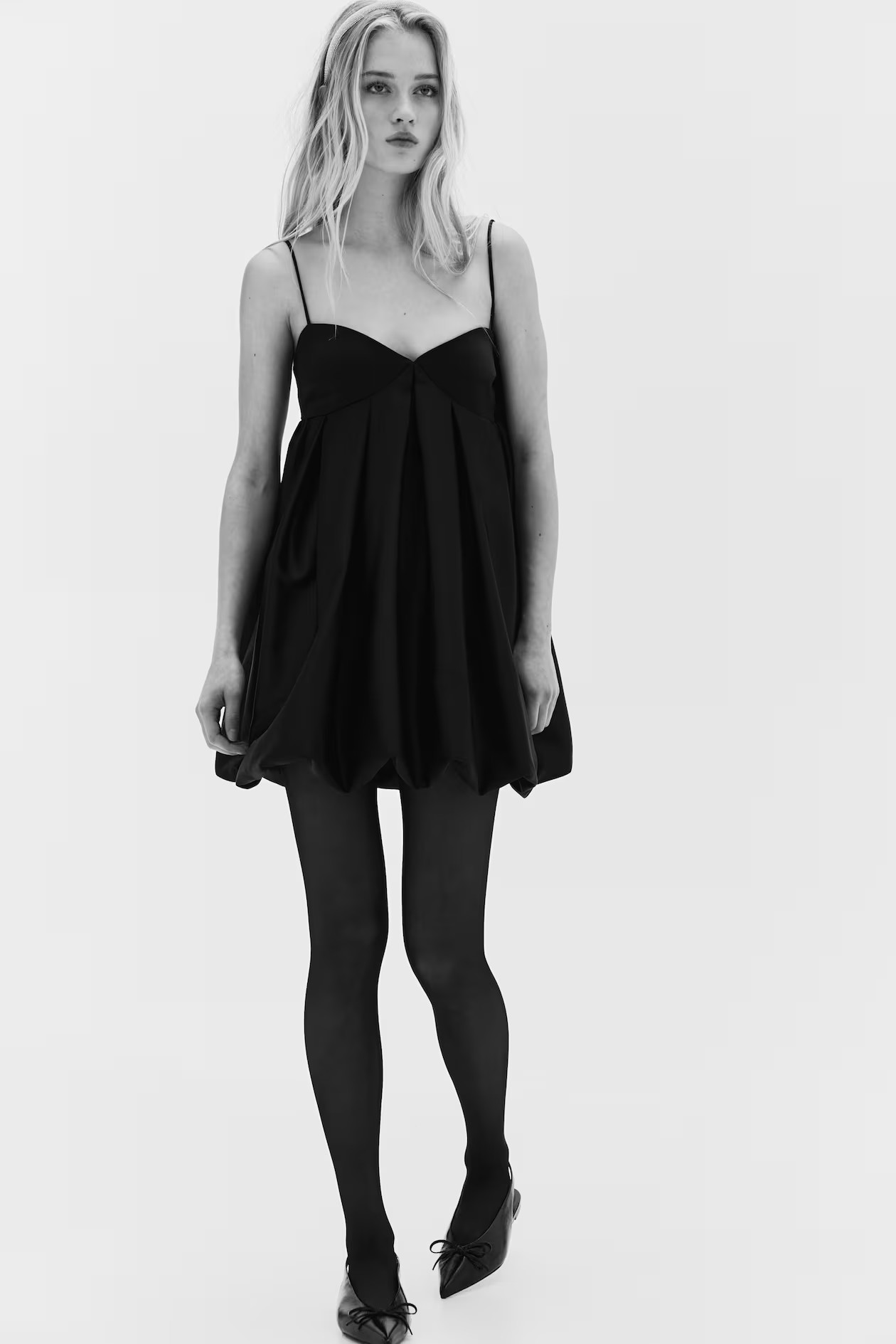 Pleated Bubble-Hem Dress | H&M (US + CA)