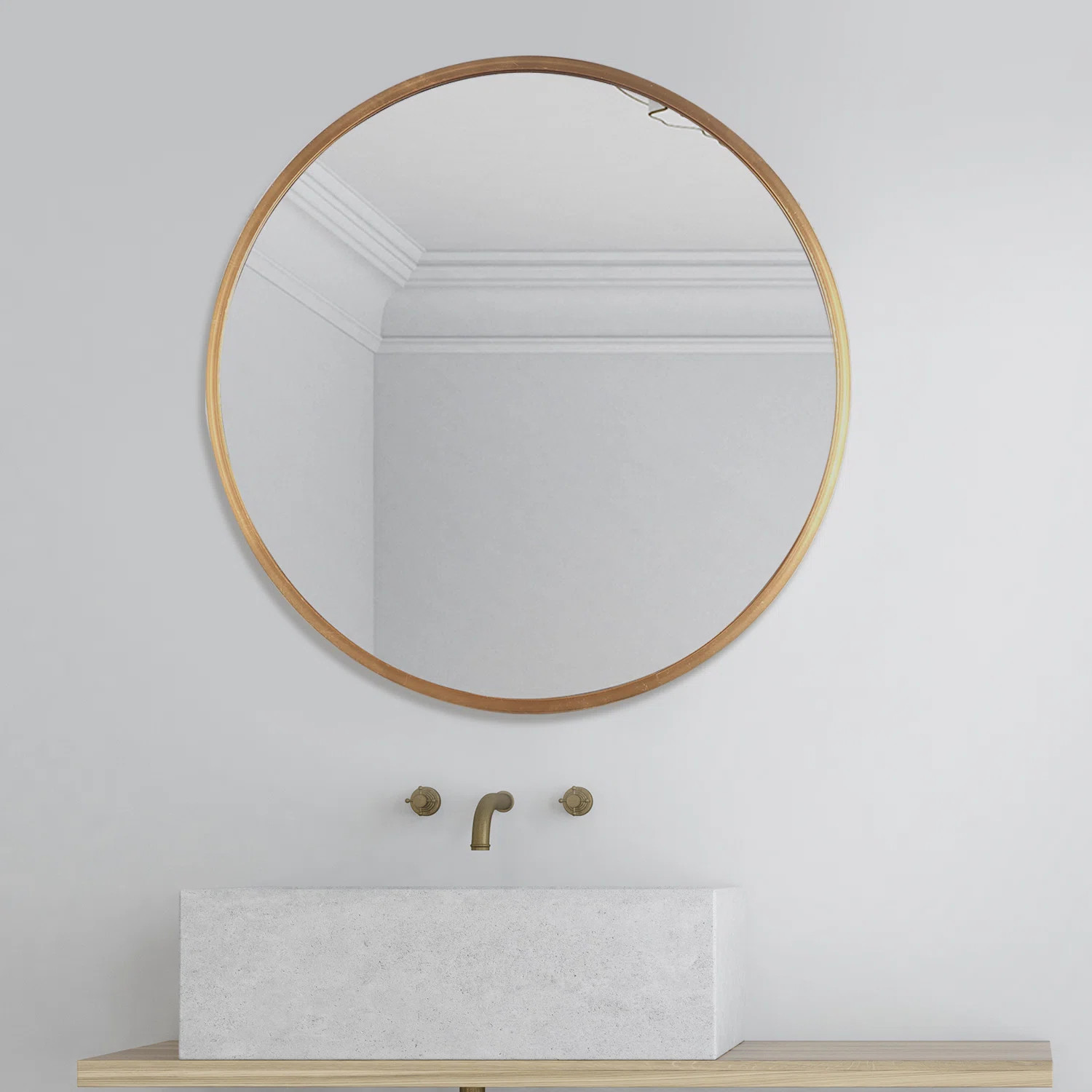 Metal Flat Wall Mirror | Wayfair North America