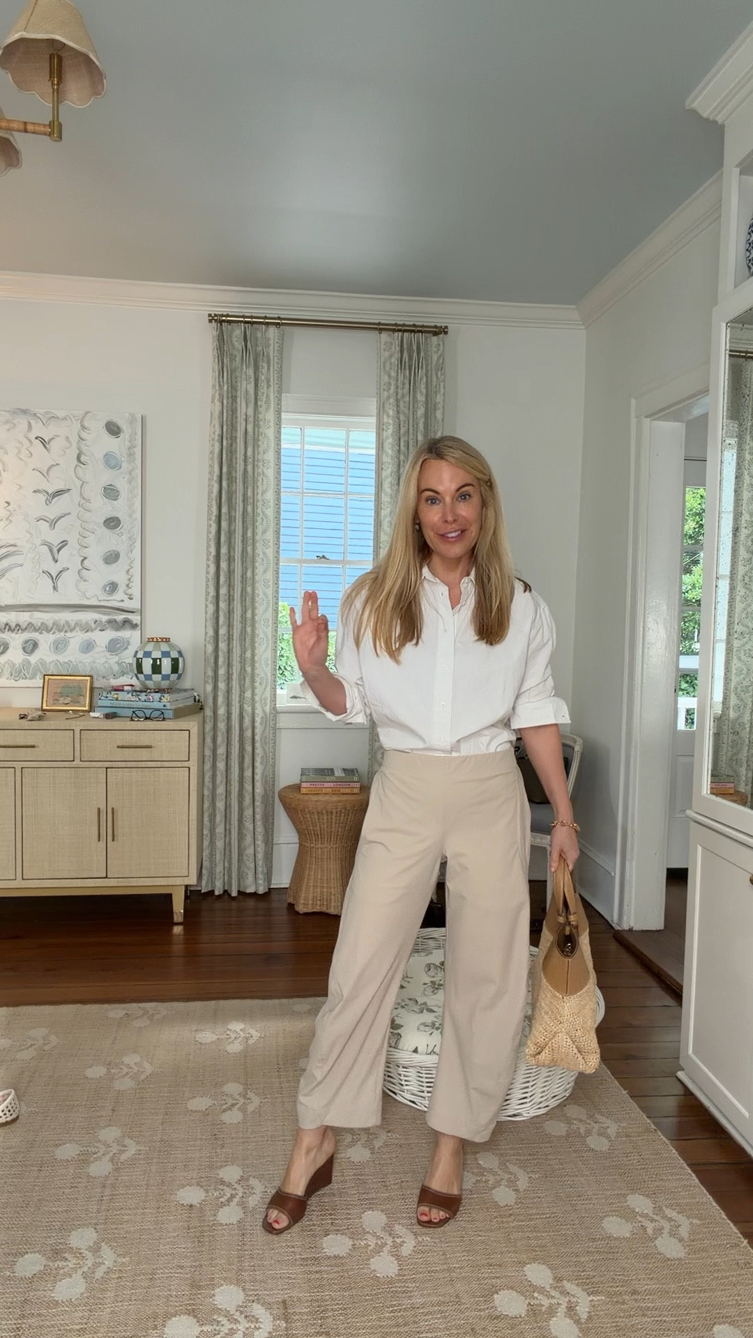 My viral magic thigh gap pants now in a new color for summer.  And my favorite everyday button down is back in stock 🤍
15% off pants holley15
Shirt Holley-15

#LTKOver40 #LTKPetite #LTKootd