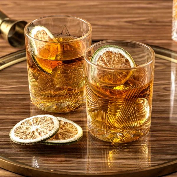Gatsby Art Deco 10 oz. Whiskey Glass (Set of 6) | Wayfair North America