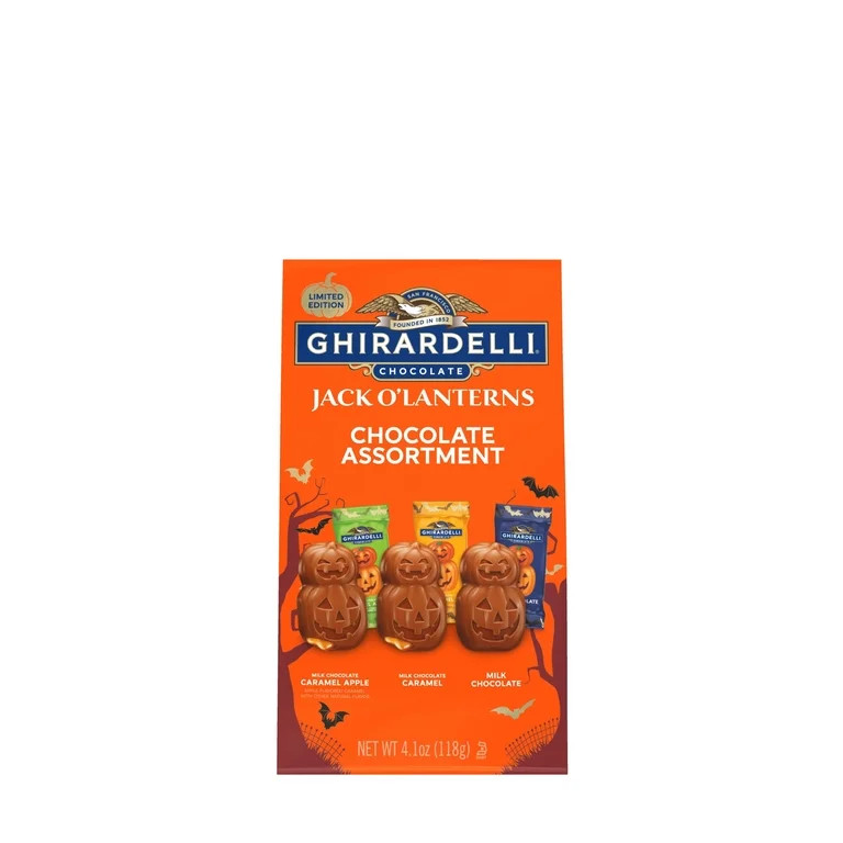 GHIRARDELLI Jack O' Lanterns Chocolate Assortment, 4.1 oz Bag | Walmart (US)