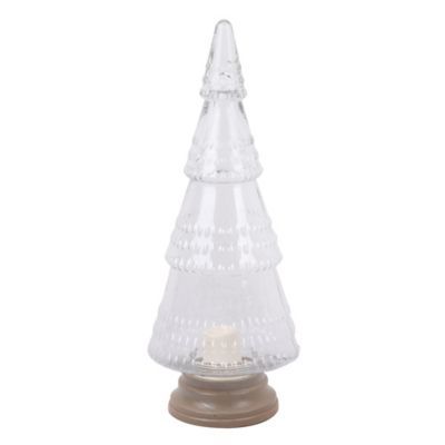 Bee & Willow™ 17-Inch Glass LED Christmas Tree Votive Candle | Bed Bath & Beyond | Bed Bath & Beyond