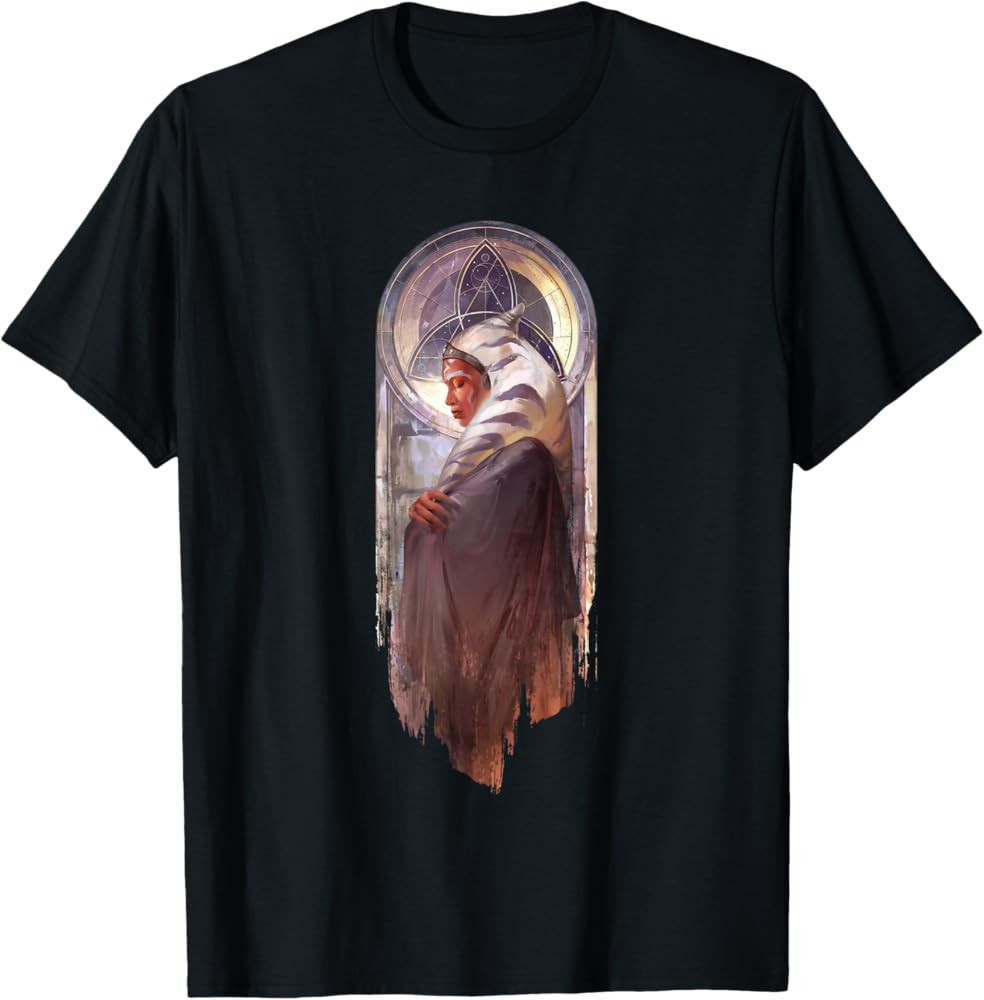 Star Wars: Ahsoka Side View Artistic Painting Portrait T-Shirt | Amazon (US)