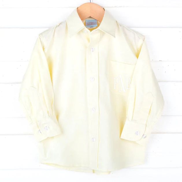 Sunny Days Yellow Button Down Shirt | Classic Whimsy