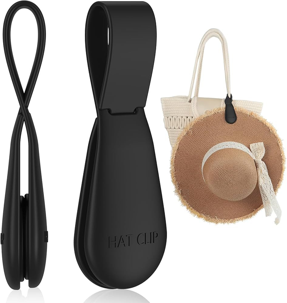 Magnetic Hat Clip for Travel on Bag - Silicone Hat Holder Clip for Sun Hats, Baseball Caps & Fedo... | Amazon (US)