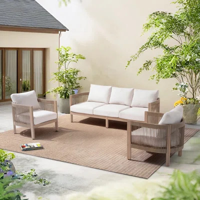 5 - Person Outdoor Seating Group With Cushions | Wayfair North America