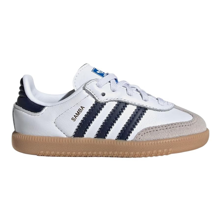 adidas Samba OG Infant Toddler Lifestyle Shoes (Cloud White/Night Indigo/Gum) | Amazon (US)
