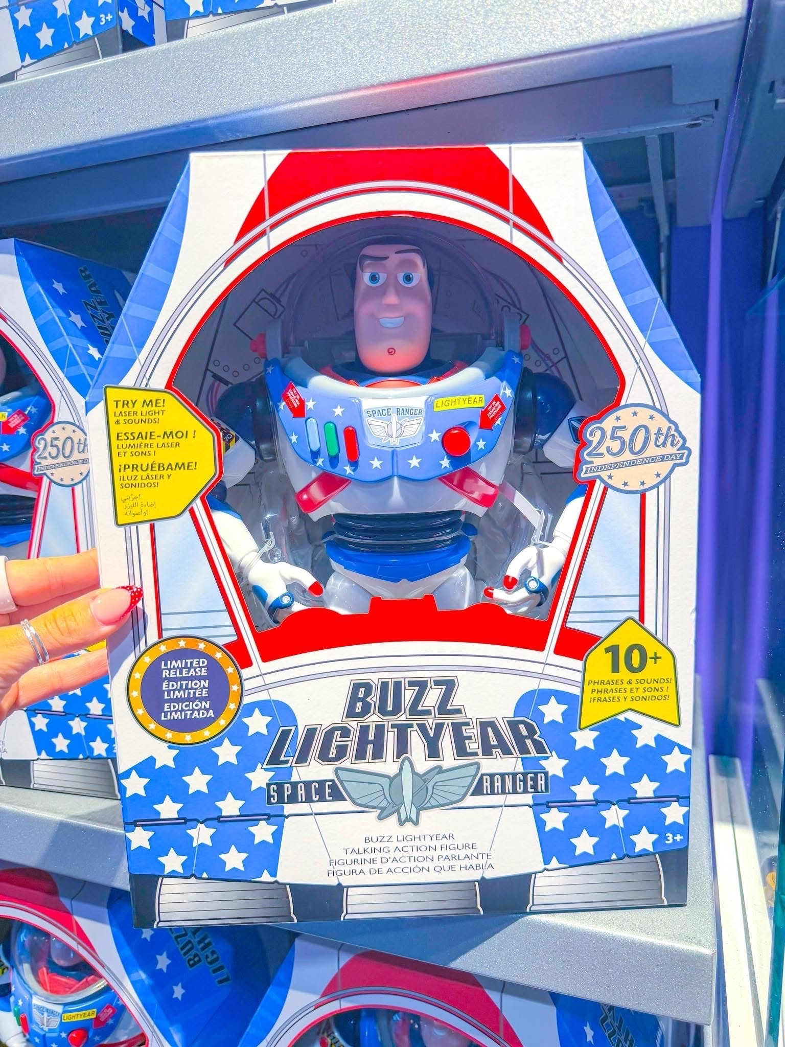 Red, white & Buzz 🚀🇺🇸 This limited edition patriotic Buzz Lightyear at Disney World is WAY too perfect to leave behind. If only we had extra luggage space… looks like this one’s getting shipped home 💙❤️✨

#DisneyWorld #BuzzLightyear #ToyStory #DisneyFinds #DisneyMerch #PatrioticDisney #LimitedEdition #DisneyShopping #MagicKingdom #DisneyParks #RedWhiteAndBlue #DisneyCollectors #Pixar #DisneyGram #DisneyStyle