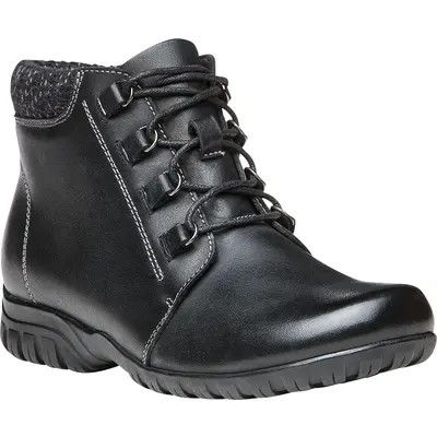 Propét Delaney Water Resistant Bootie in Brown Leather at Nordstrom, Size 7.5 | Nordstrom