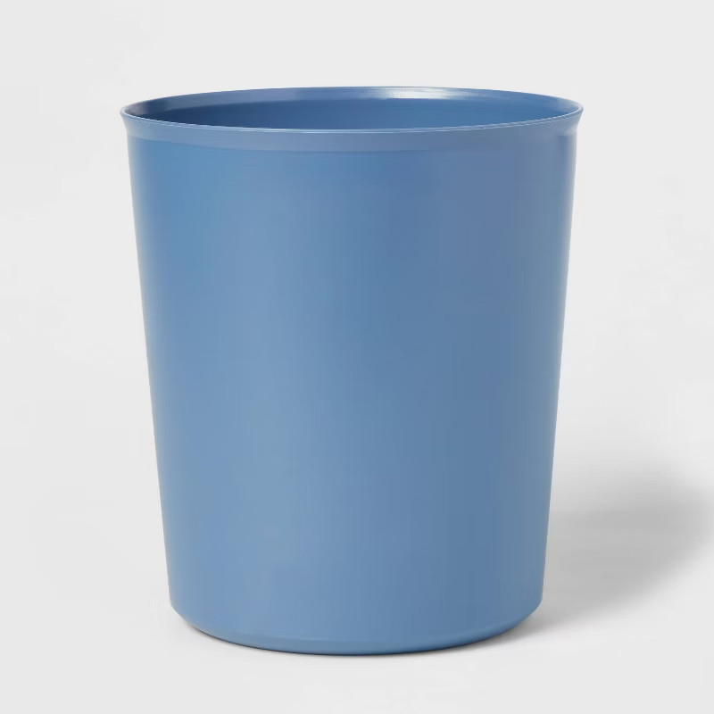 Flexible 1.8gal Round Wastebasket Shallow Blue - Brightroom™ | Target