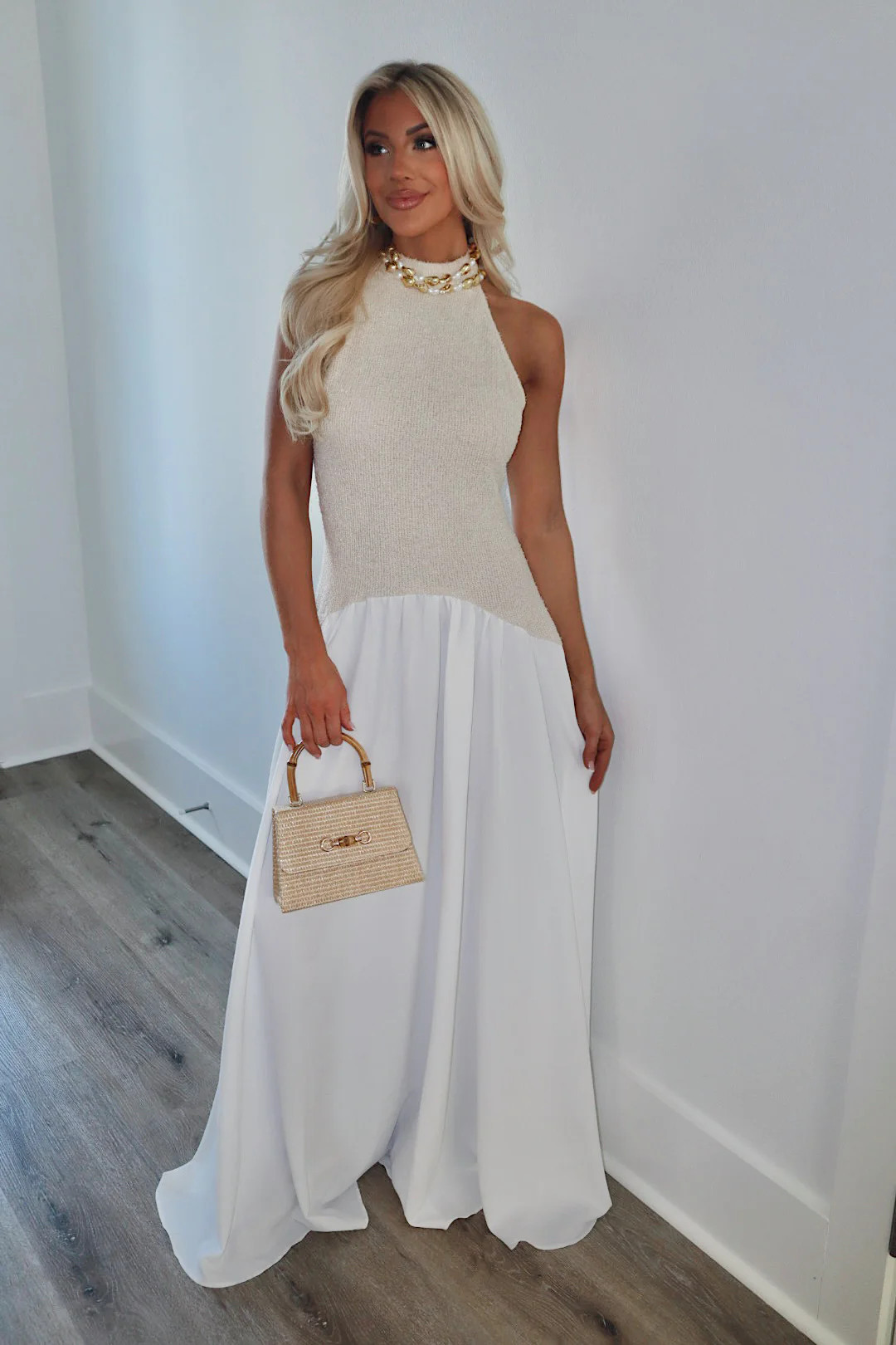 Natalie Maxi Dress- Natural | These Three
