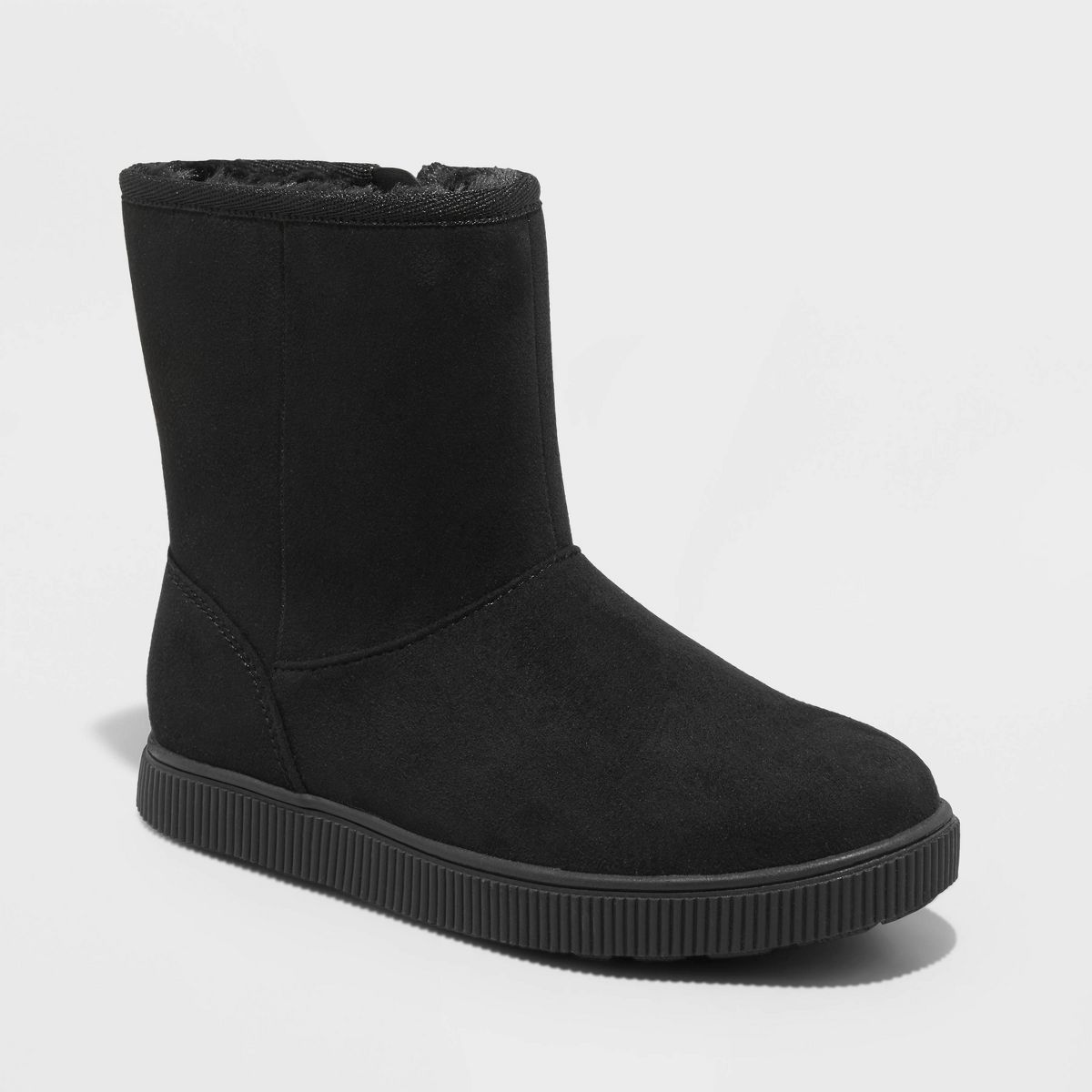Girls' Holland Zipper Shearling Style Boots - Cat & Jack™ | Target