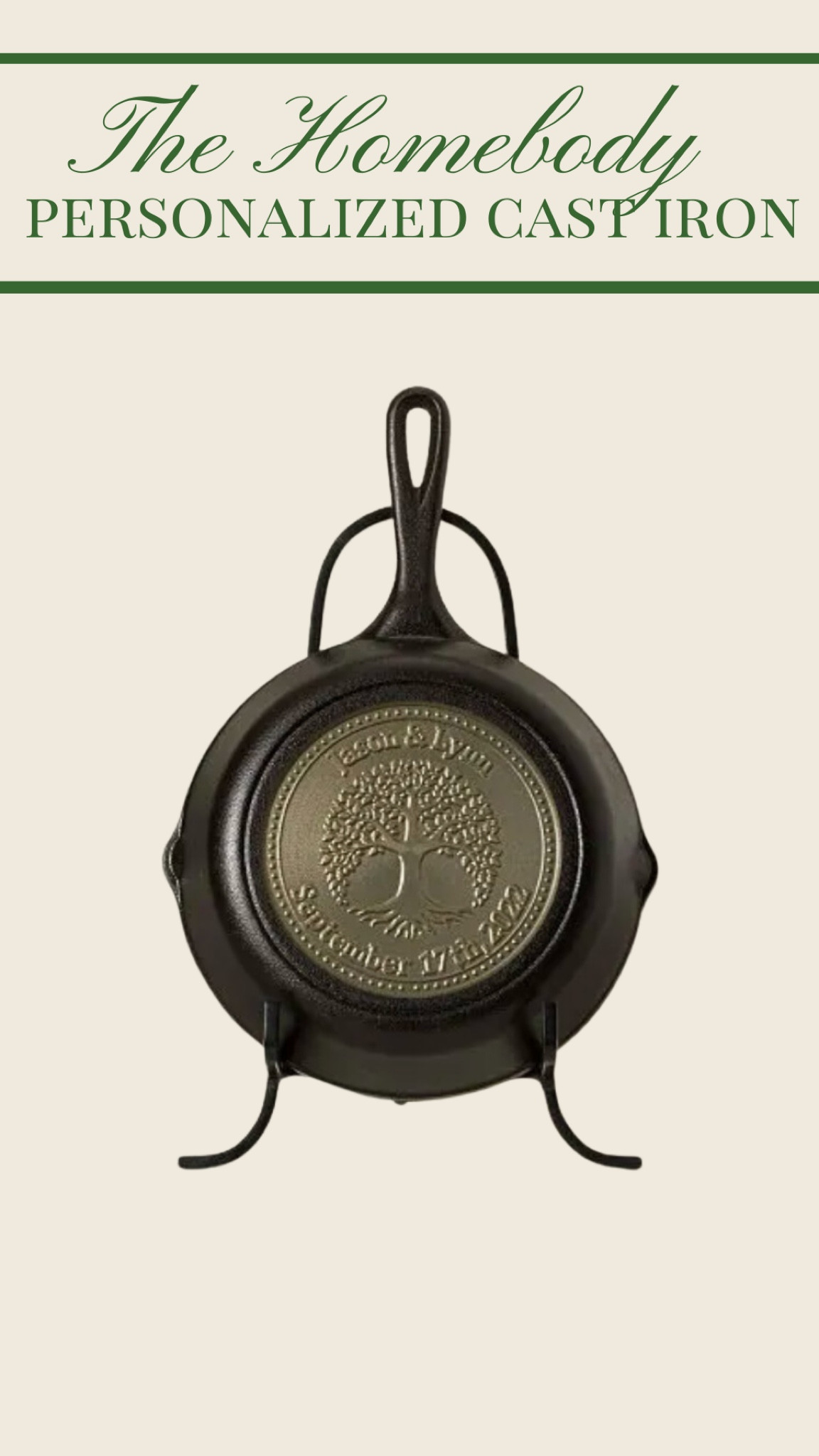 Homebody Gift Idea: Personalized Cast Iron🌲

Homebody gift
Gift for sister
Gift for friend
Gift for daughter
Personalized Cast Ironn

#LTKGiftGuide #LTKHoliday #LTKCyberWeek