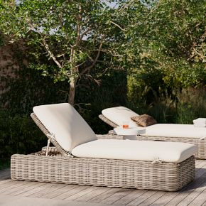 Westport Outdoor Chaise Lounge | West Elm (US)