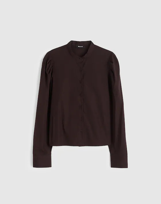 Puff-Sleeve Button-Up Shirt | Madewell | Madewell