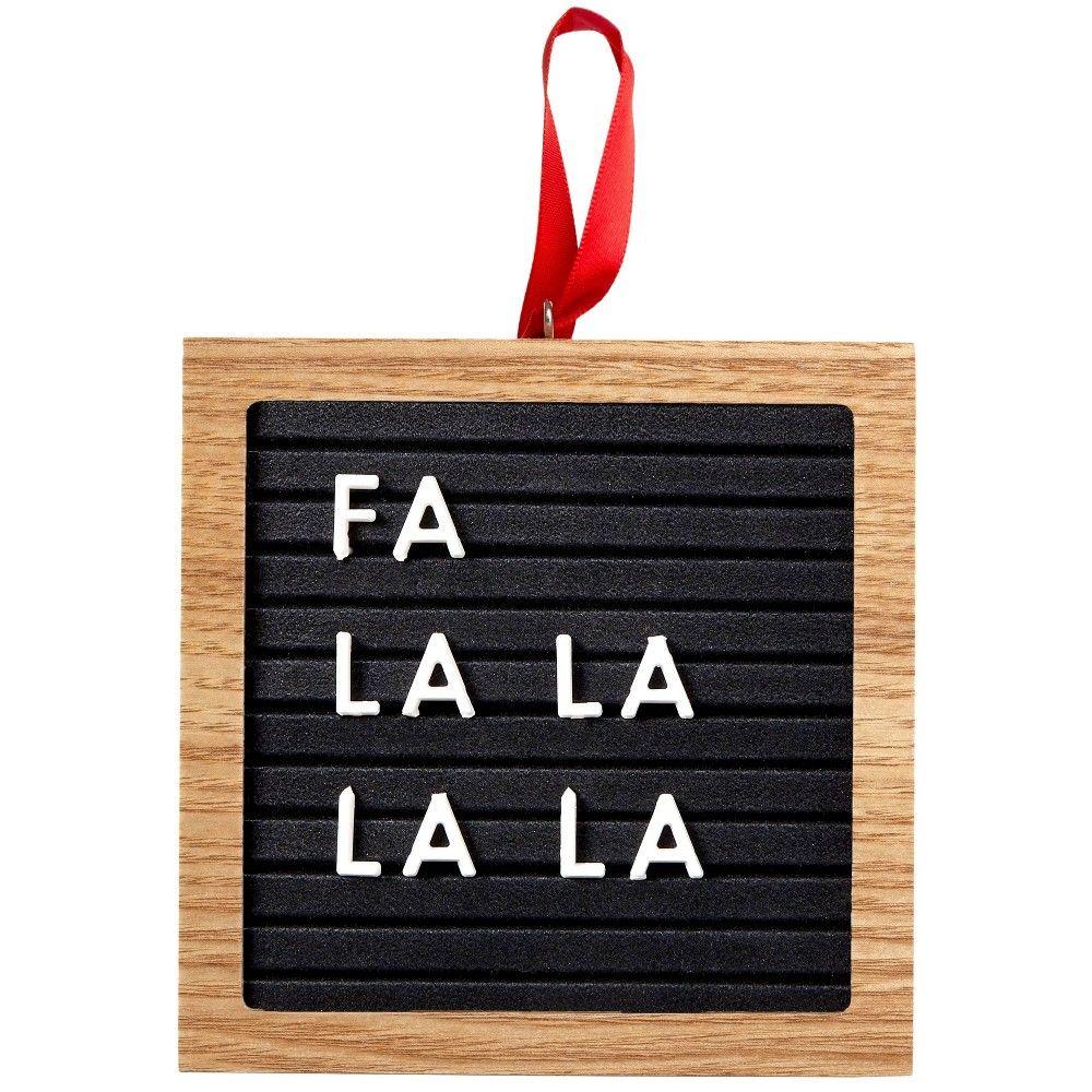 Pearhead Holiday Letterboard Ornament - Black | Target