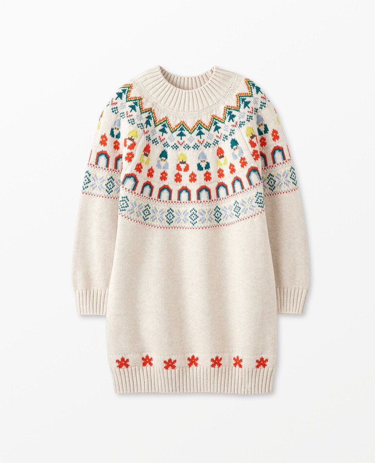 Holiday Fair Isle Sweater Dress | Hanna Andersson