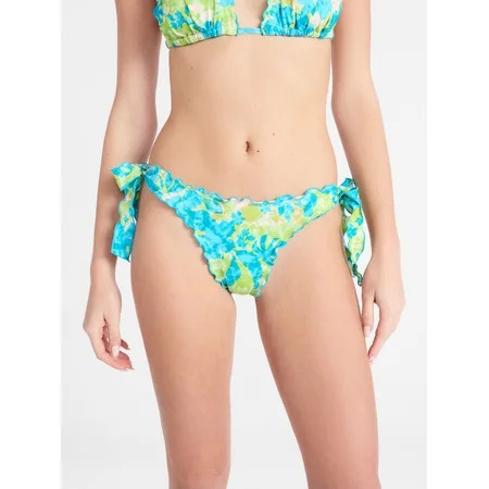 No Boundaries Low Waist Side Tie Bikini Bottoms, Women's XXS-XXL | Walmart (US)