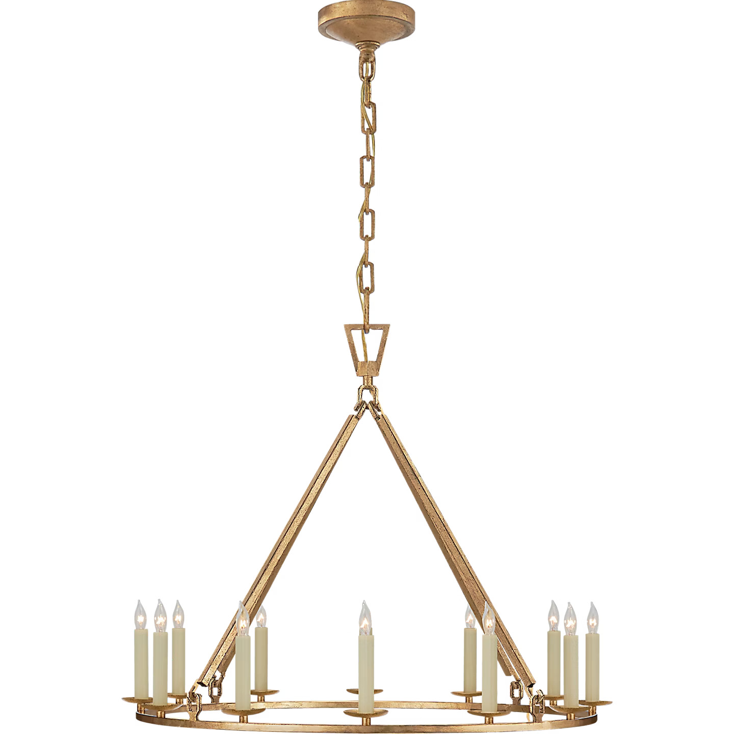 Darlana Medium Single Ring Chandelier | Visual Comfort