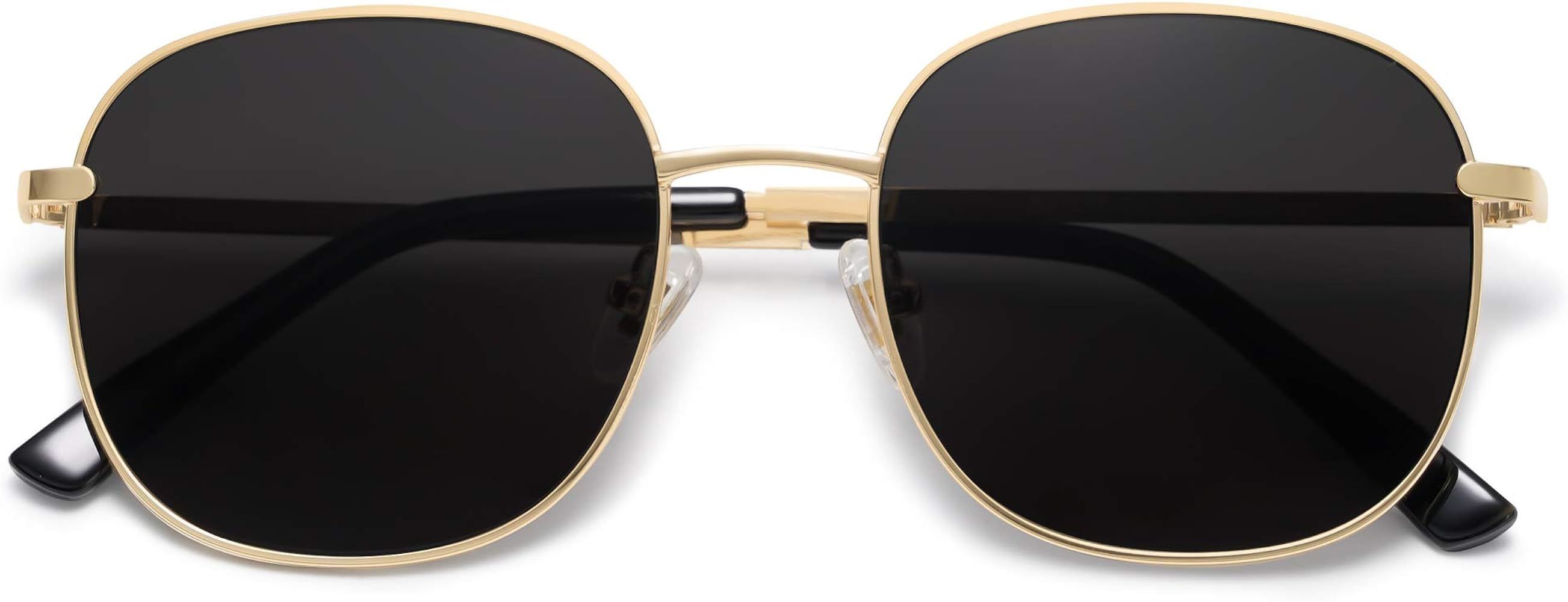SOJOS Classic Women Sunglasses Flat Mirrored Lenses Spring Hinge AURORA SJ1137 | Amazon (US)
