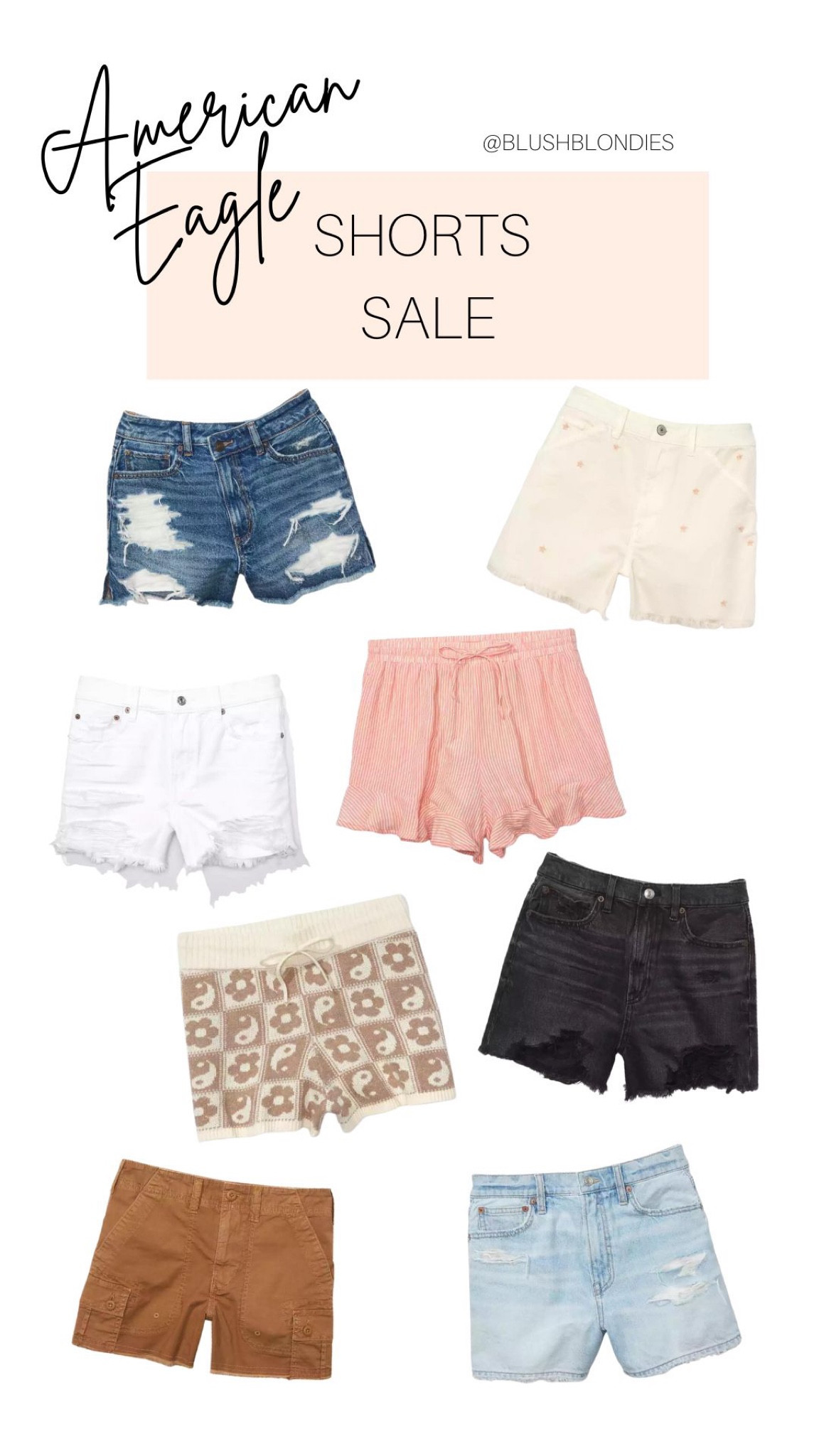40% off on American Eagle shorts today! Cutest spring & summer shorts 

#LTKunder100 #LTKsalealert #LTKunder50