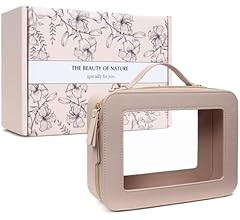 Clear Makeup Bags Case,TSA Approved Toiletry Bag with Zipper,Mini Clear Makeup Pouch Purse Small ... | Amazon (US)