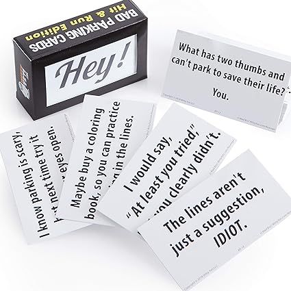 Super Hilarious, Bad Parking Cards 50 Pk. Get Revenge With Family-Friendly Novelty Notes. Feel th... | Amazon (US)