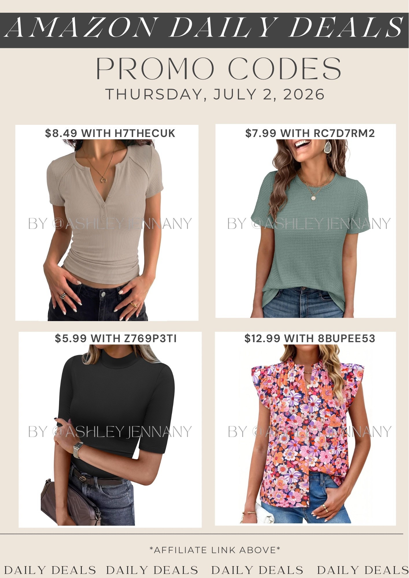 Amazon deals

#LTKMidsize #LTKSaleAlert #LTKootd
