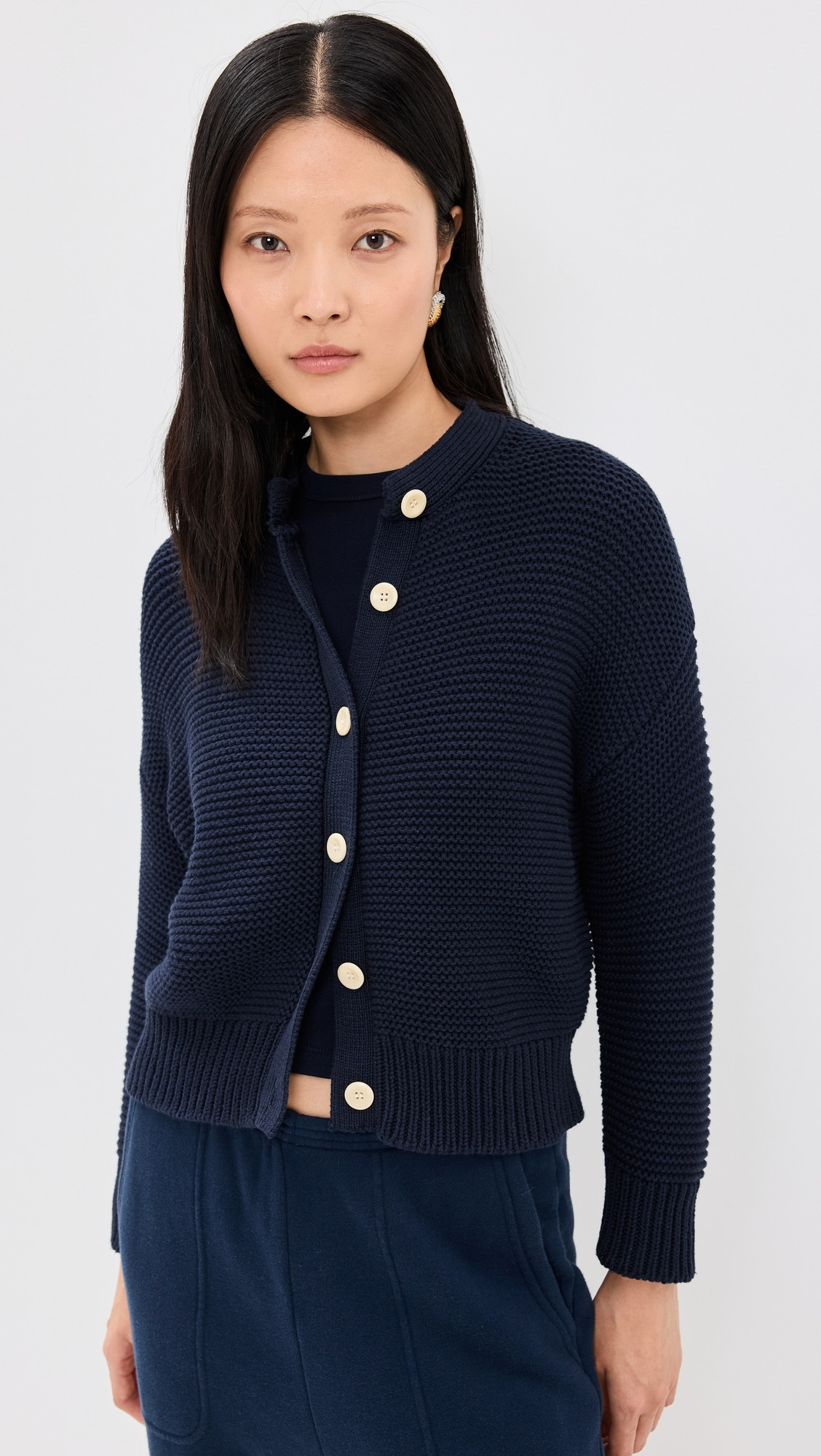 Alex Mill Nico Chunky Cardigan Dark Navy XXL | Shopbop