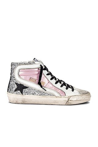 Golden Goose Slide Sneaker in Pink,Metallic | FWRD 