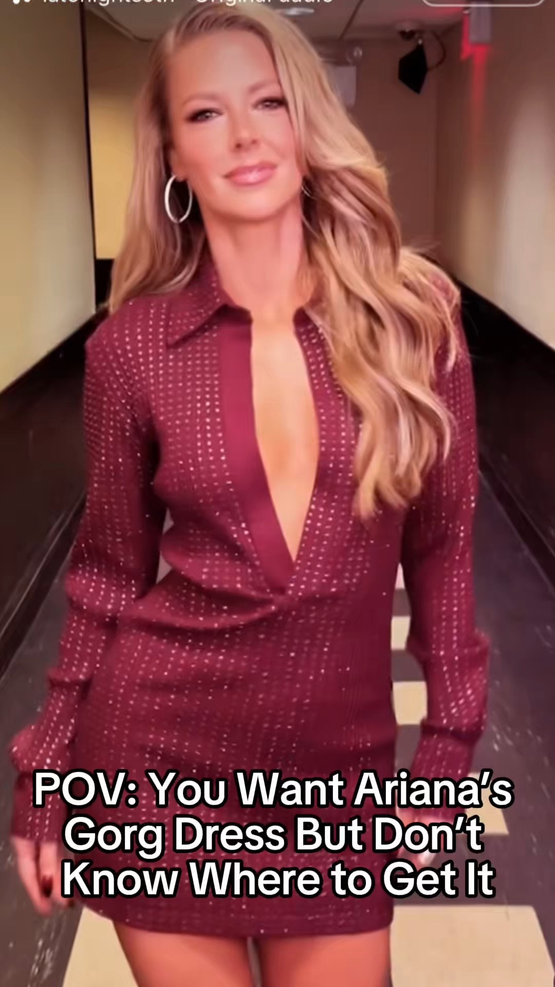 POV: You want Ariana Madix’s Gorgeous Burgundy Embellished Dress from Late Night With Seth Meyers 😍 We’ve got the links to this perfect fall going out dress below 