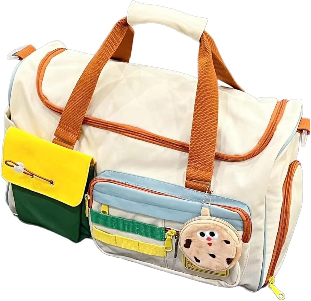 Travel Luggage,Sports Gym Bag Duffle Bag with Shoes Compartment, Waterproof Lightweight Travel Ba... | Amazon (US)