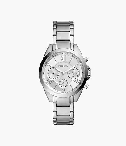 Modern Courier Midsize Chronograph Stainless Steel Watch | Fossil (US)