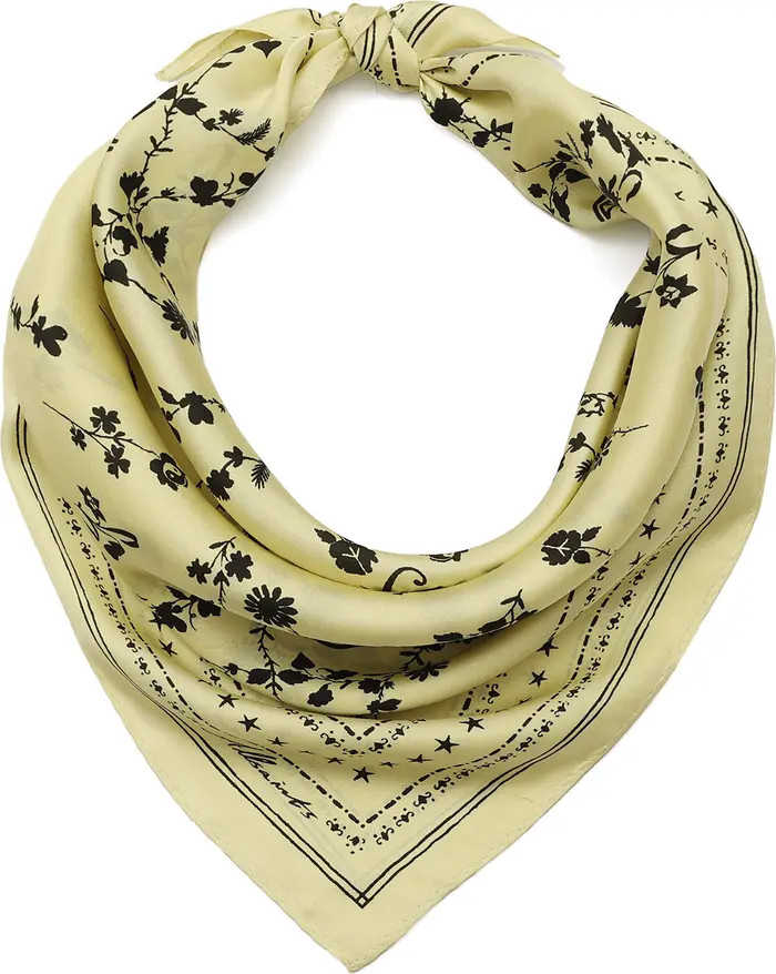 AllSaints Fleur De Lis Silk Bandana | Nordstrom | Nordstrom