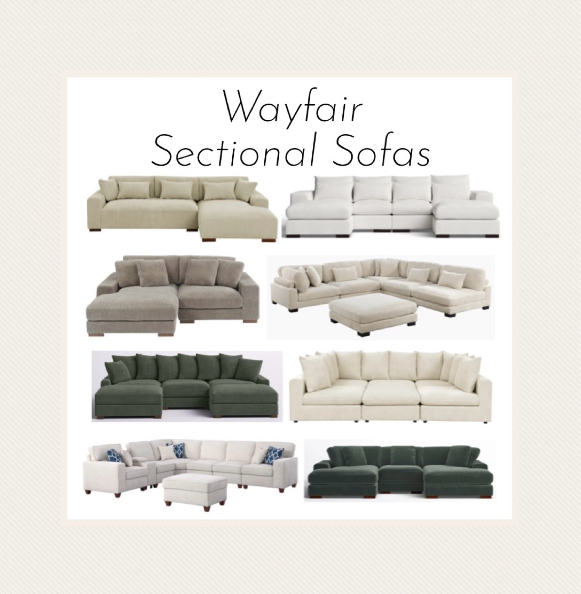 Wayfair sales still going strong and these sectional sofas are some of my favorites 😍 >> a few also include free white glove delivery! 

#wayfair #sectionals #sale


#LTKStyleTip #LTKHome #LTKxWayfair