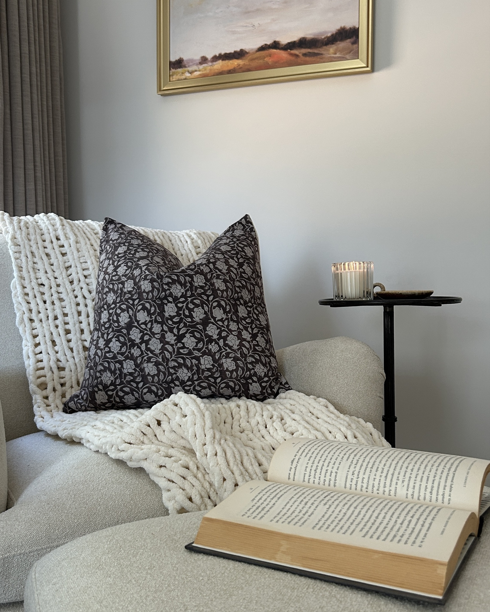 Primary cozy corner sitting area 🤍

#LTKFindsUnder50 #LTKHome #LTKStyleTip