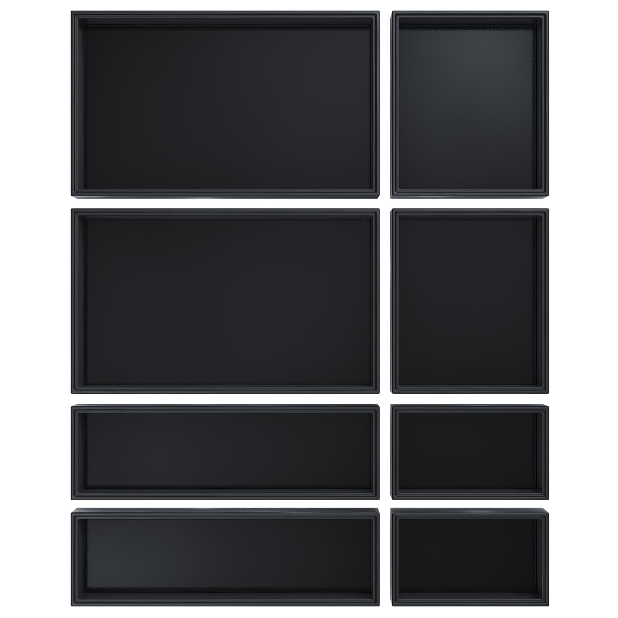 Bathroom Drawer Organizer Trays, Bamboo Drawer Organizer Kitchen Utensils Silverware Organizer, 8... | Amazon (US)