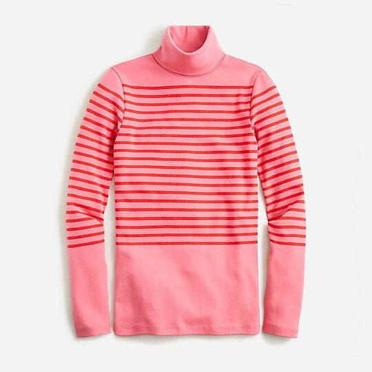 Perfect-fit turtleneck in stripe | J. Crew US
