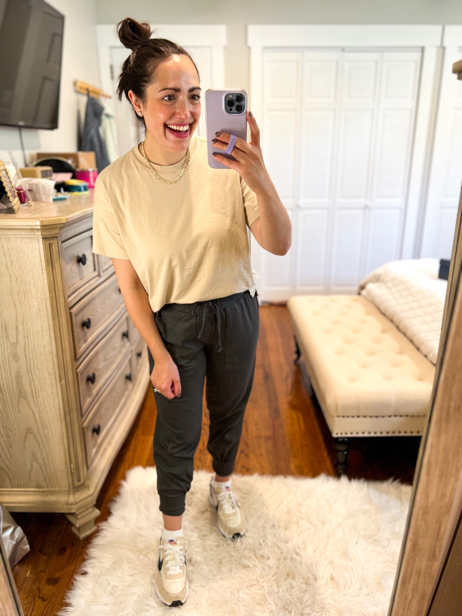 The best Lou & Grey loft joggers!! Runs true to size 

#LTKsalealert #LTKfindsunder50