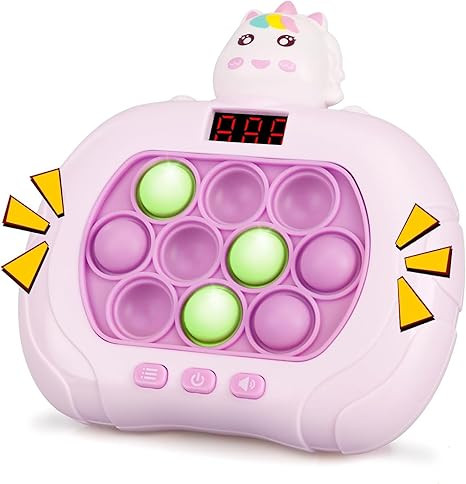 Blackma Fast Push Game Pop Fidget Toys for Kids Adults, Handheld Puzzle Game Sensory Toys with LE... | Amazon (US)