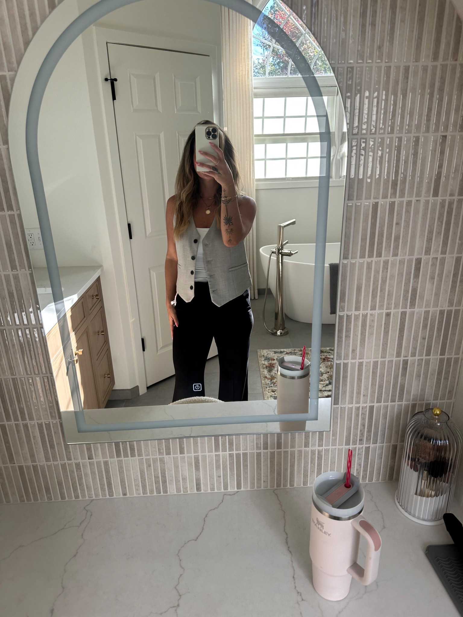 Fit check in my newly renovated master bathroom 🪞 I love dressing up basic pieces with something fun like this plaid vest! Shop the look 🫶🏻



#LTKSeasonal #LTKWorkwear #LTKStyleTip