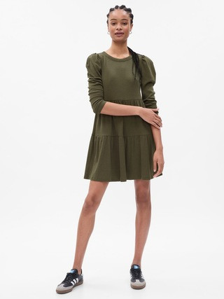 Puff Sleeve Tiered Mini Dress | Gap (US)
