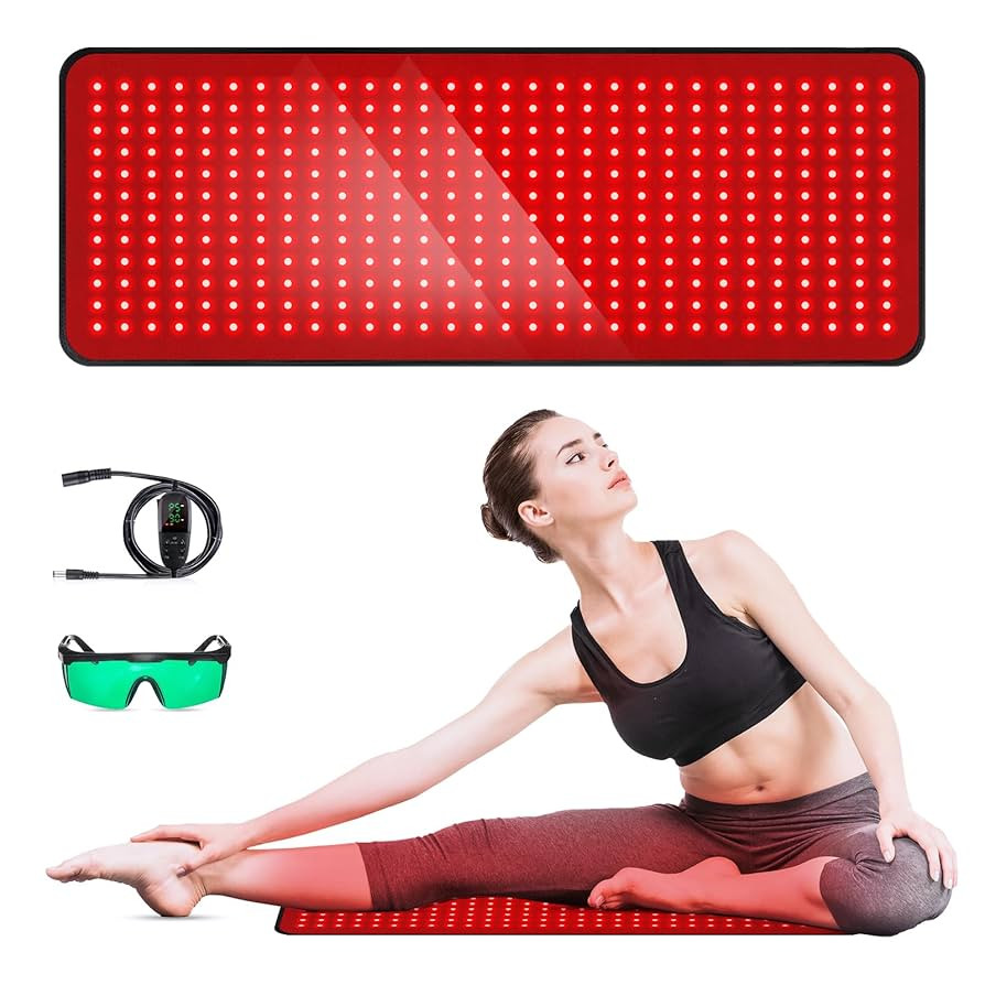 Red Light Therapy for Body, 31.5" * 11.8" Red Light Therapy Pad, Dual Chip Grade 360 LEDs 660nm &... | Amazon (US)