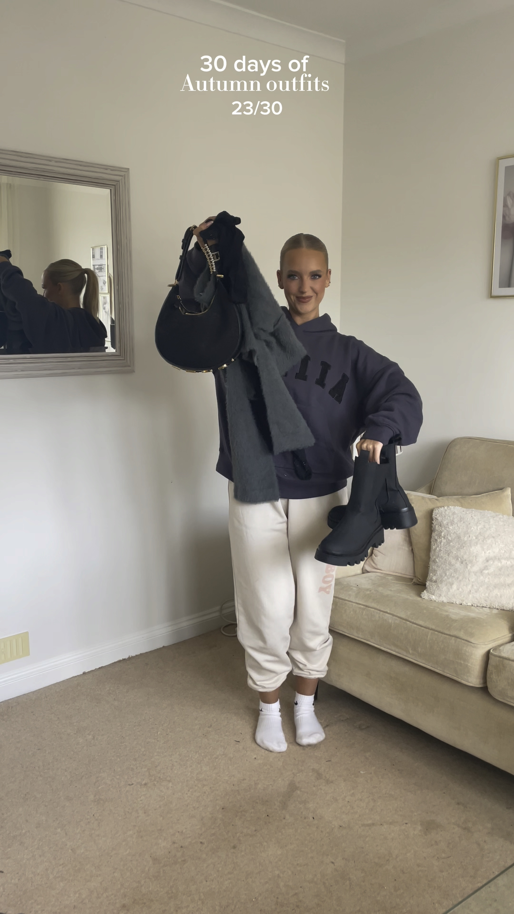 30 days of autumn outfits day 23 fluffy co ord, black tights, black boots 

#LTKCyberWeek #LTKSeasonal #LTKeurope