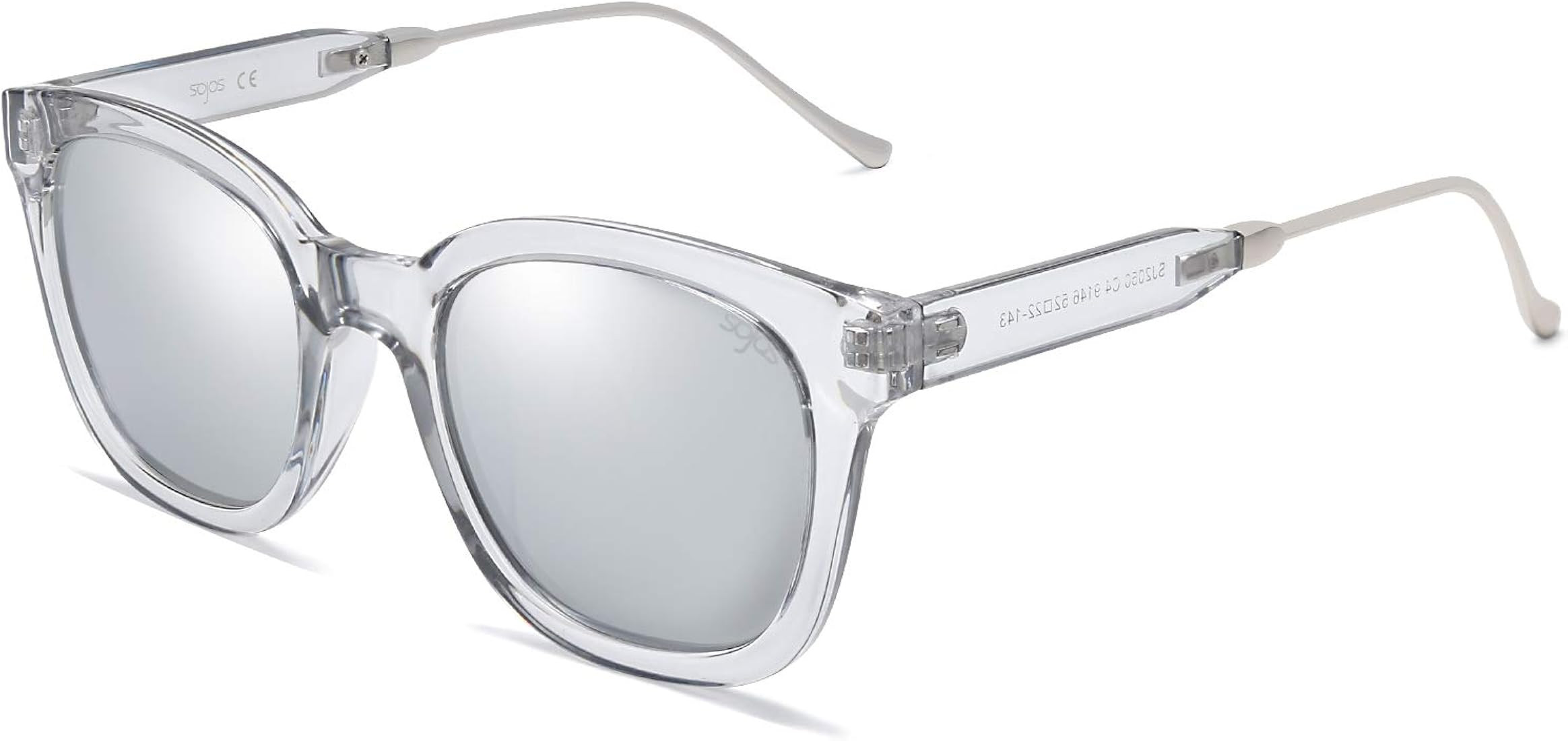 SOJOS Classic Square Polarized Sunglasses for Women Men Retro Trendy UV400 Sunnies SJ2050 | Amazon (US)