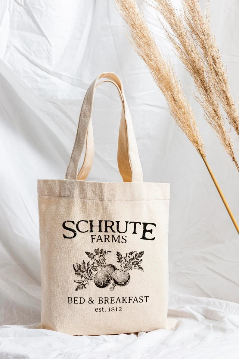 Schrute Farms Tote Bag, Office Tote Bag, Mifflin Tote Bag, Cotton Canvas Tote Bag - Etsy | Etsy (US)