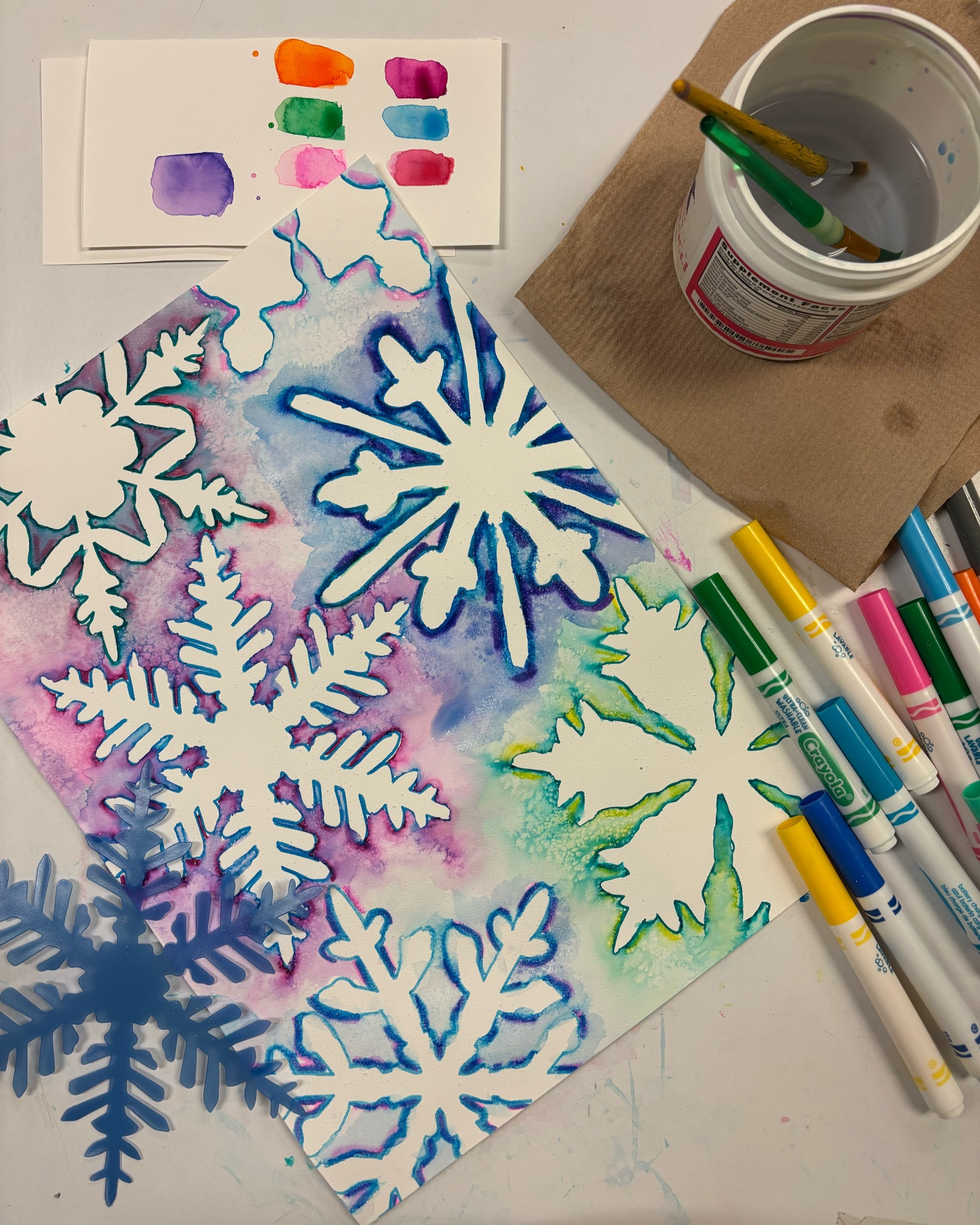 Roylco snowflake stencil! 