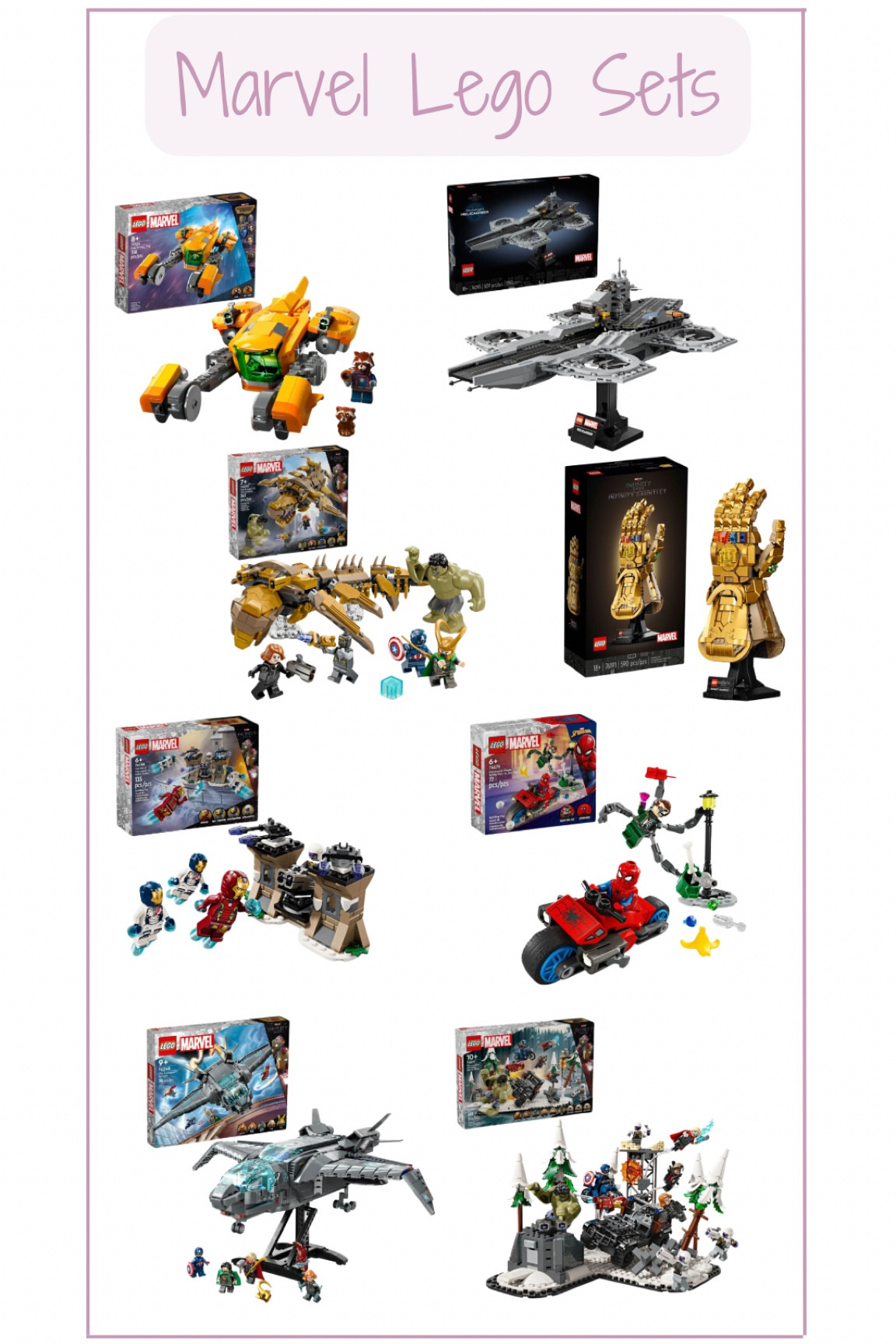 Marvel LEGO Sets

#LTKHoliday #LTKGiftGuide #LTKKids