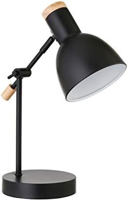Amazon Basics Adjustable Table Lamp with LED Bulb - 9.5" x 6" x 16", Matte Black | Amazon (US)