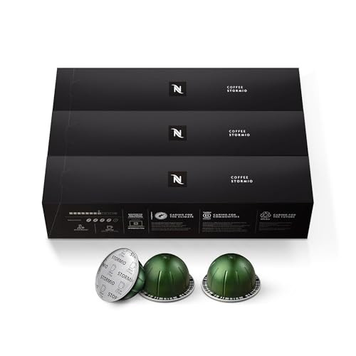 Nespresso Capsules Vertuo, Stormio, Dark Roast Coffee, 30-Count Coffee Pods, Brews 7.8oz. | Amazon (US)